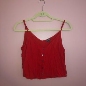 Red crop top